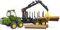 BRUDER 02133 Bworld Pepravnk na devo JOHN DEERE 1210E