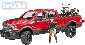 BRUDER 02502 Auto RAM set s motoycklem Scrambler Ducati Desert a figurkou