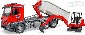 BRUDER 03624 (3624) Set auto Mercedes Benz Arocs kontejner + minibagr Schaeff