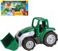 LENA Workies auto traktor baby 14cm pracovní stroj se lžící zelený plast