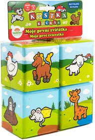 Baby kostky kousac soft mkk moje prvn zvtka set 4ks pro miminko