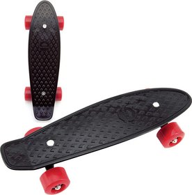 Skateboard dtsk pennyboard ern 43cm plastov osy erven kola