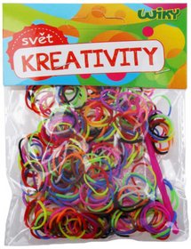 UDLEJ SI NRAMEK Gumiky LOOM BANDS 300ks mix barev dvoubarevn