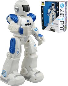 Zigybot VIKTOR IR Interaktivn robot ovldn pohybem ruky na baterie Modr Svtlo Zvuk