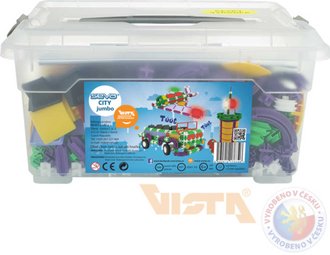 SEVA City Jumbo polytechnick STAVEBNICE 686 dlk v plastovm boxu