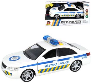 Auto mstsk policie 24cm CZ na setrvank 1:16 na baterie Svtlo Zvuk CZ