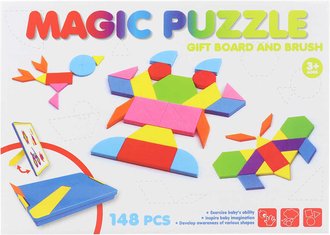Tangramy magnetick soft pnov puzzle skldaka 148 dlk