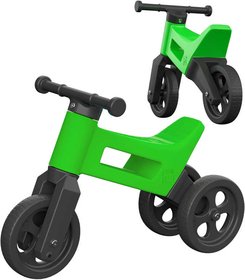 Odredlo Funny Wheels 2v1 dtsk odstrkovadlo tkolka / 2 kola ZELEN plast