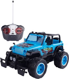 RC Auto ternn modr off-road na vyslaku 27MHz 1:16 na baterie Svtlo
