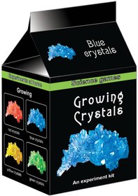 Rostouc krystaly modr mini dtsk chemick experimentln sada