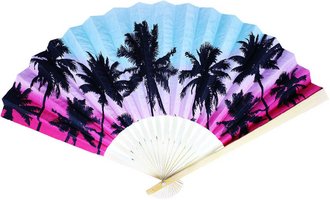 KARNEVAL Vějíř papírový HAWAII *KARNEVALOVÝ DOPLNĚK*