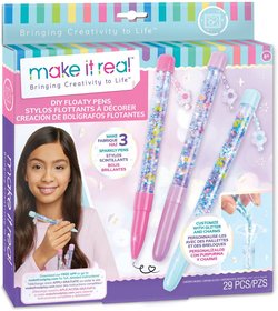 MAKE IT REAL Diy plovouc tpytkov pera dtsk kreativn set