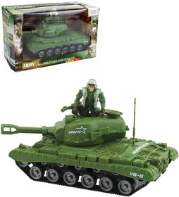 Tank obrnn vozidlo 26cm na setrvank set s figurkou a doplky plast