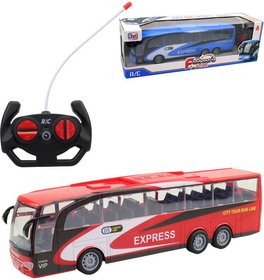 RC Autobus Express na vyslaku 32cm na baterie 2 barvy Svtlo