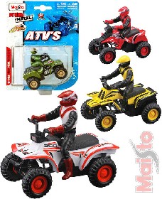 MAISTO tykolka model ATVS 1:75 na zptn ntah rzn druhy na kart kov