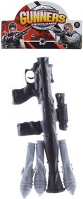 Samopal dtsk raketomet plastov hern set se 3 stelami