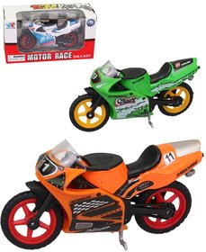 Motorka sportovn kovov 1:24 zvodn motocykl 7 barev