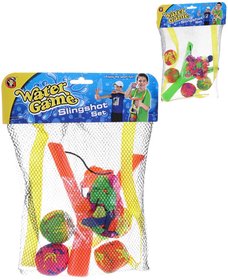 Vodn bomby hern set prak + 4 textiln mky do vody 2 barvy v sce