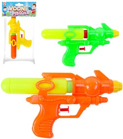 Pistole vodn stkac 20cm se zsobnkem na vodu plastov 3 barvy