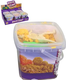 Psek magick Magic Sand 200g hern set s kostrou dinosaura 6 druh
