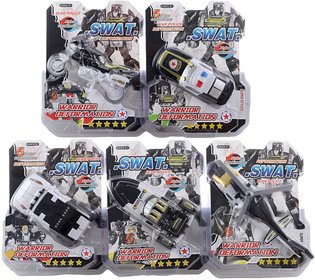 Transrobot SWAT dopravn prostedky policie s transformac 2v1 5 druh