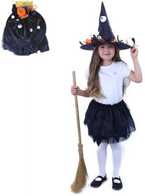 KARNEVAL aty halloween arodjnice suknka tutu + klobouk KOSTM