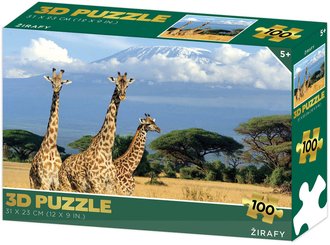 PUZZLE 3D irafy 31x23cm 100 dlk skldaka v krabici