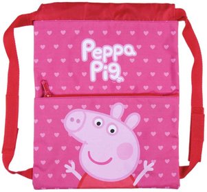 Sek na pezvky Peppa Pig sportovn stahovateln vak na zda 27x33cm