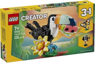 LEGO CREATOR Divok zvata: Tropick tukan 3v1 31173 STAVEBNICE