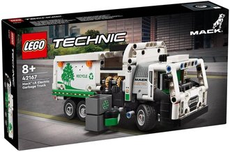 LEGO TECHNIC Popelářský vůz Mack LR Electric 42167 STAVEBNICE