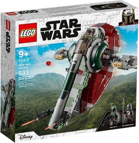 LEGO STAR WARS Boba Fett a jeho kosmick lo 75312 STAVEBNICE