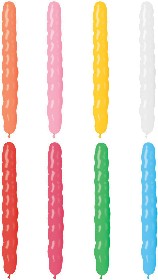 GEMAR Balnek party dlouh spirla pastelov barvy 8/25cm housenka 8 barev AS1