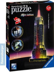 RAVENSBURGER Puzzle 3D Empire State Building Noční edice 216 dílků