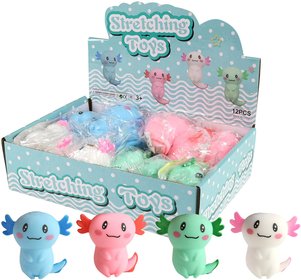 Axolotl silikonov zvtko antistresov makac streov 4 barvy
