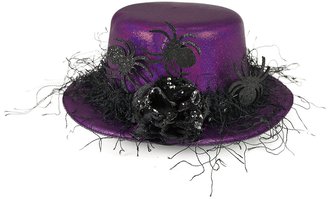 KARNEVAL Klobouk mini fialov s pavouky *KARNEVALOV DOPLNK*