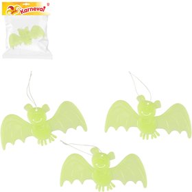 Netopr 20cm zvtko svtc ve tm set 3ks Halloween dekorace