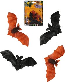 Netopr ern + hnd 7cm zvtko set 4ks Halloween dekorace