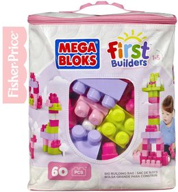 FISHER PRICE MEGA BLOKS Stavebnice 60 dlk v plastov tace pro holky