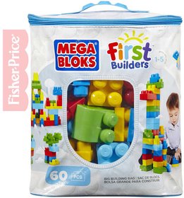 FISHER PRICE MEGA BLOKS Stavebnice 60 dlk v plastov tace pro kluky