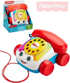 FISHER PRICE Telefon baby klasick tahac s obliejem pohybliv oi pro miminko