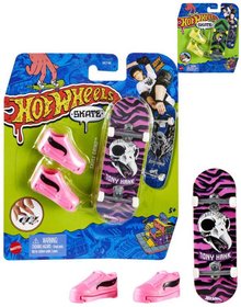 MATTEL HOT WHEELS Fingerboard set skateboard + 1 pr bot rzn druhy