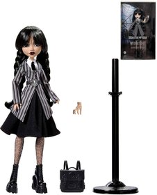 MATTEL MONSTER HIGH Panenka Wednesday Addams se stojnkem