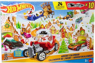 MATTEL HOT WHEELS Adventn kalend rozkldac s hern plochou