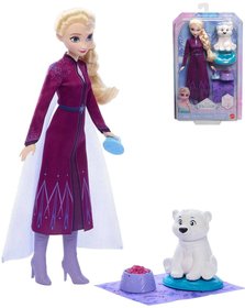MATTEL Frozen Panenka Elsa s lednm medvdem a doplky
