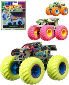 MATTEL HOT WHEELS Auto Monster Trucks svtc ve tm na baterie kov