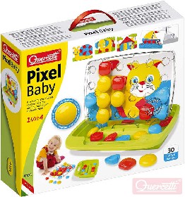 QUERCETTI Hra Baby Pixel Junior mozaika velk klobouky se stojnkem cestovn