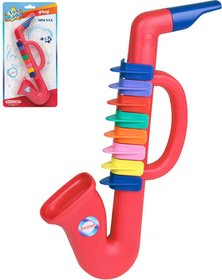 BONTEMPI Dtsk saxofon erven 8 klapek plast *HUDEBN NSTROJE*