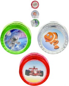 Jo Jo (yo-yo) s obrzkem 6cm v sku plast rzn druhy