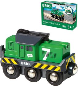 BRIO Lokomotiva elektrick nkladn vlek na baterie Svtlo kov