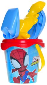 Pskov set Spiderman kyblk transparentn se stkem a 2 nstroji